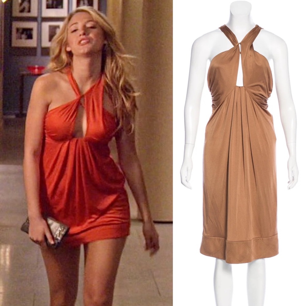 DVF dress, halter, size 10, cutout. New with tags